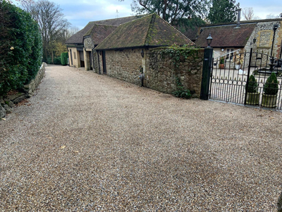 Hot tar and chip surface dressing contractors in Berkshire and Surrey